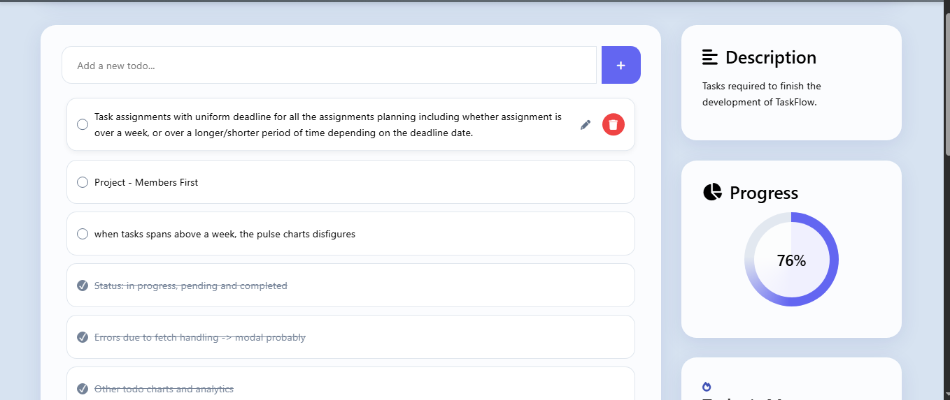 TaskFlow AI Interface