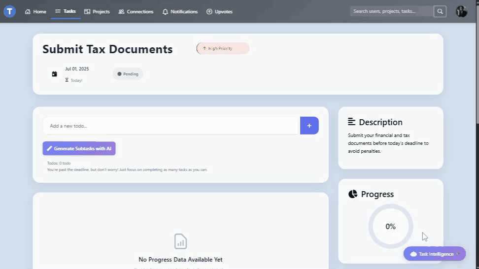 Subtask Generation Demo